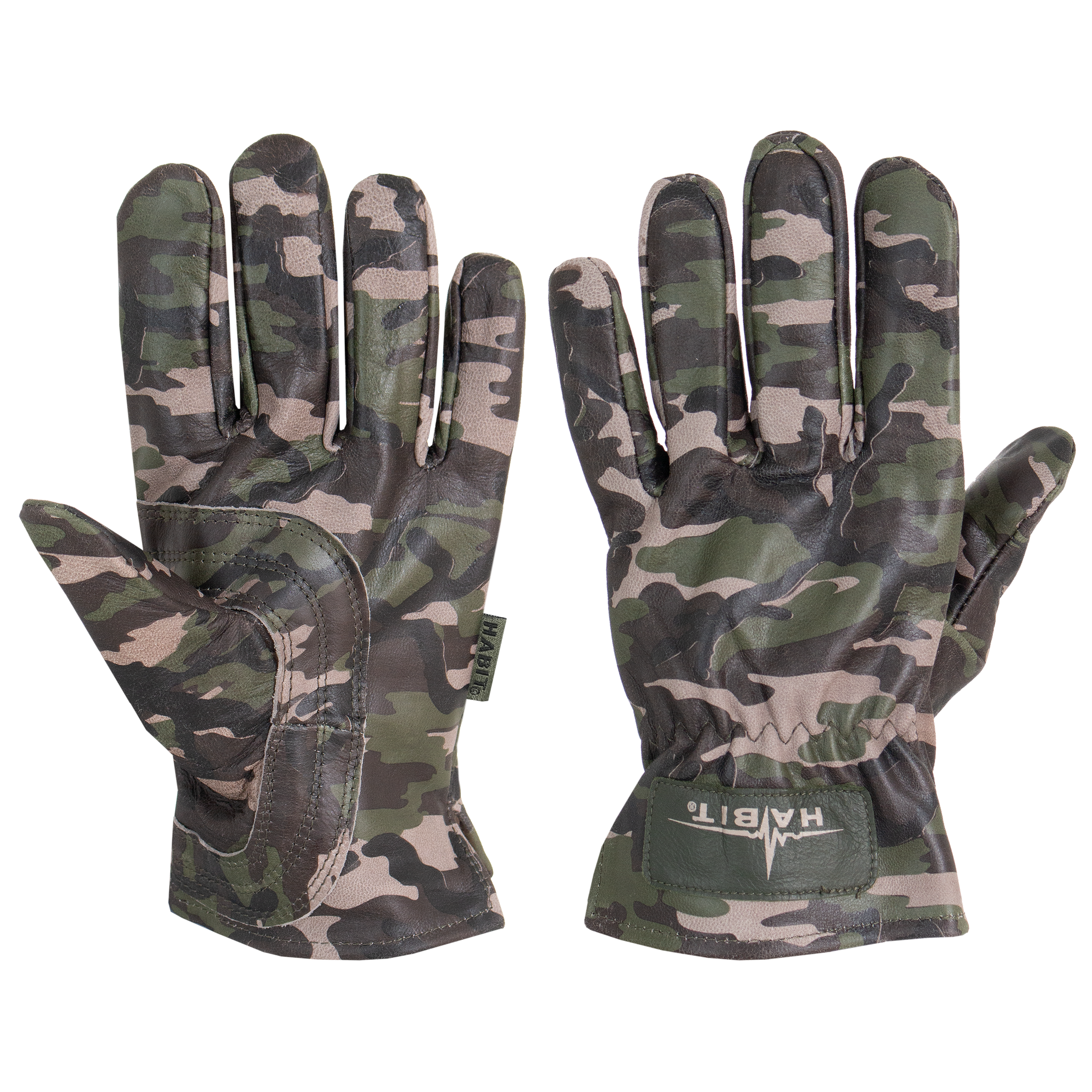 All-Purpose Camo Leather Gloves