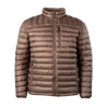Men's Recycled Synthetic Down Puffer Major Brown front on form