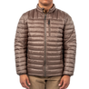 Men's Recycled Synthetic Down Puffer Major Brown front on model