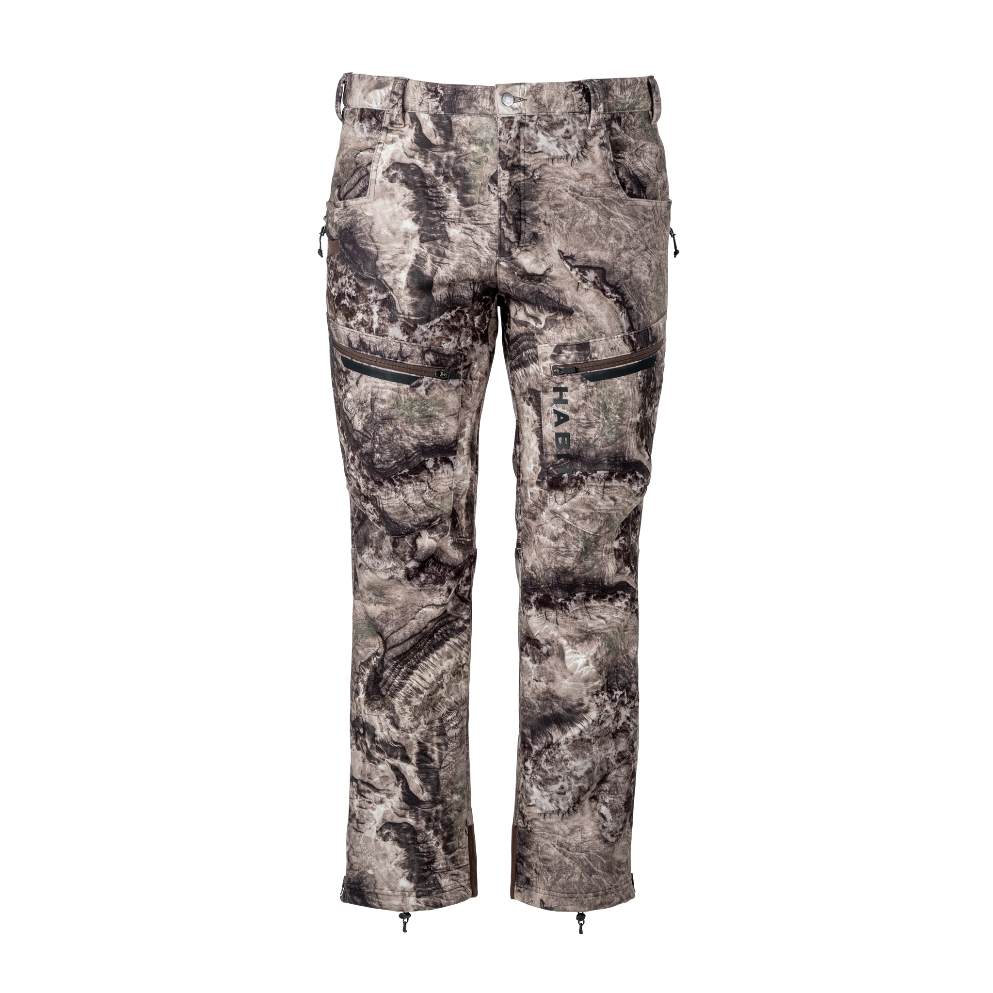 Men’s Shadow Series Mid Layer Pant Mossy Oak Coyote Front on form