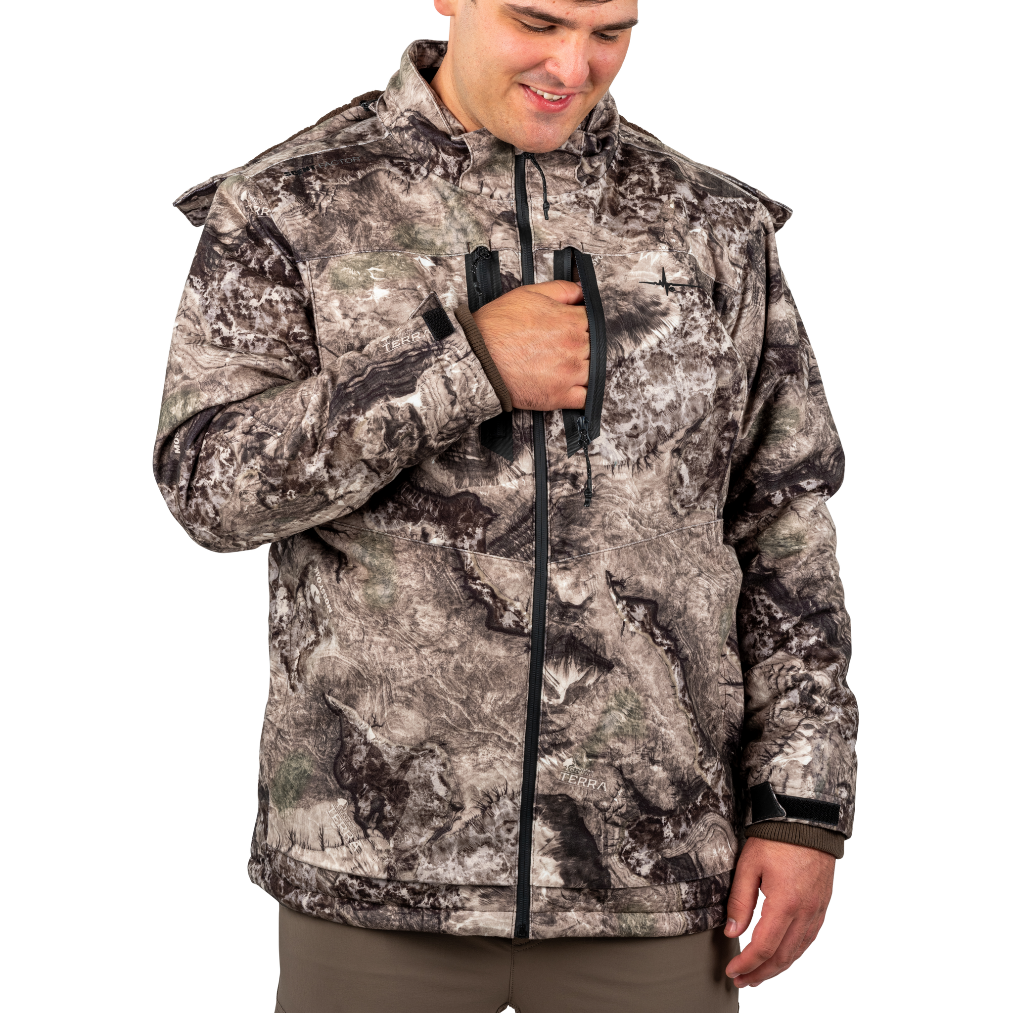Men s Shadow Series Waterproof Insulated Hooded Jacket Habit