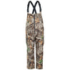 Men's Country Trek Stretch Waterproof Insulated Bib Realtree Edge Front on form