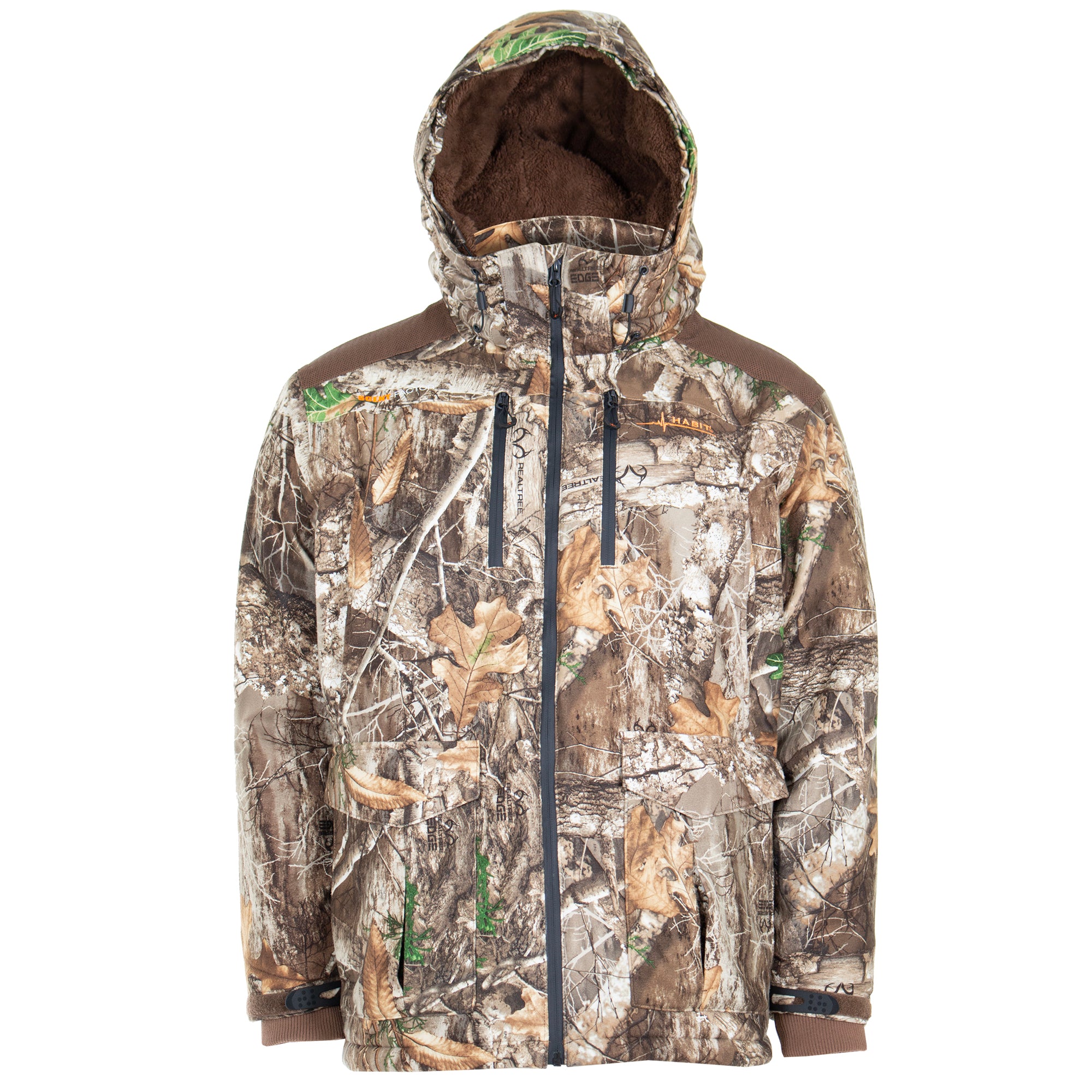 Men's Country Trek Stretch Waterproof Insulated Jacket Realtree Edge front on form