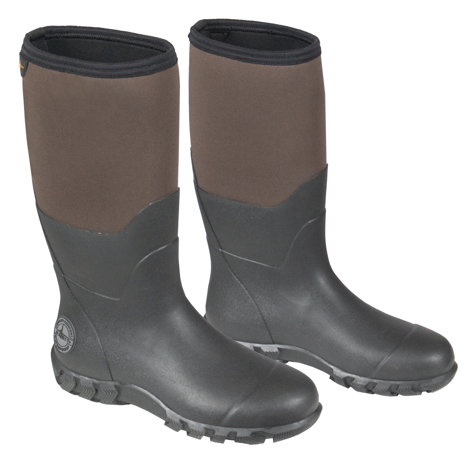 Men’s 15" Waterproof All-Weather Rubber Boots Turkish Coffee