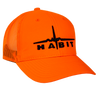Blaze Orange Mesh Back Hat Front