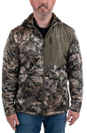Men's Iron Rock Hooded Sherpa Shell Jacket Mossy Oak Countour Front