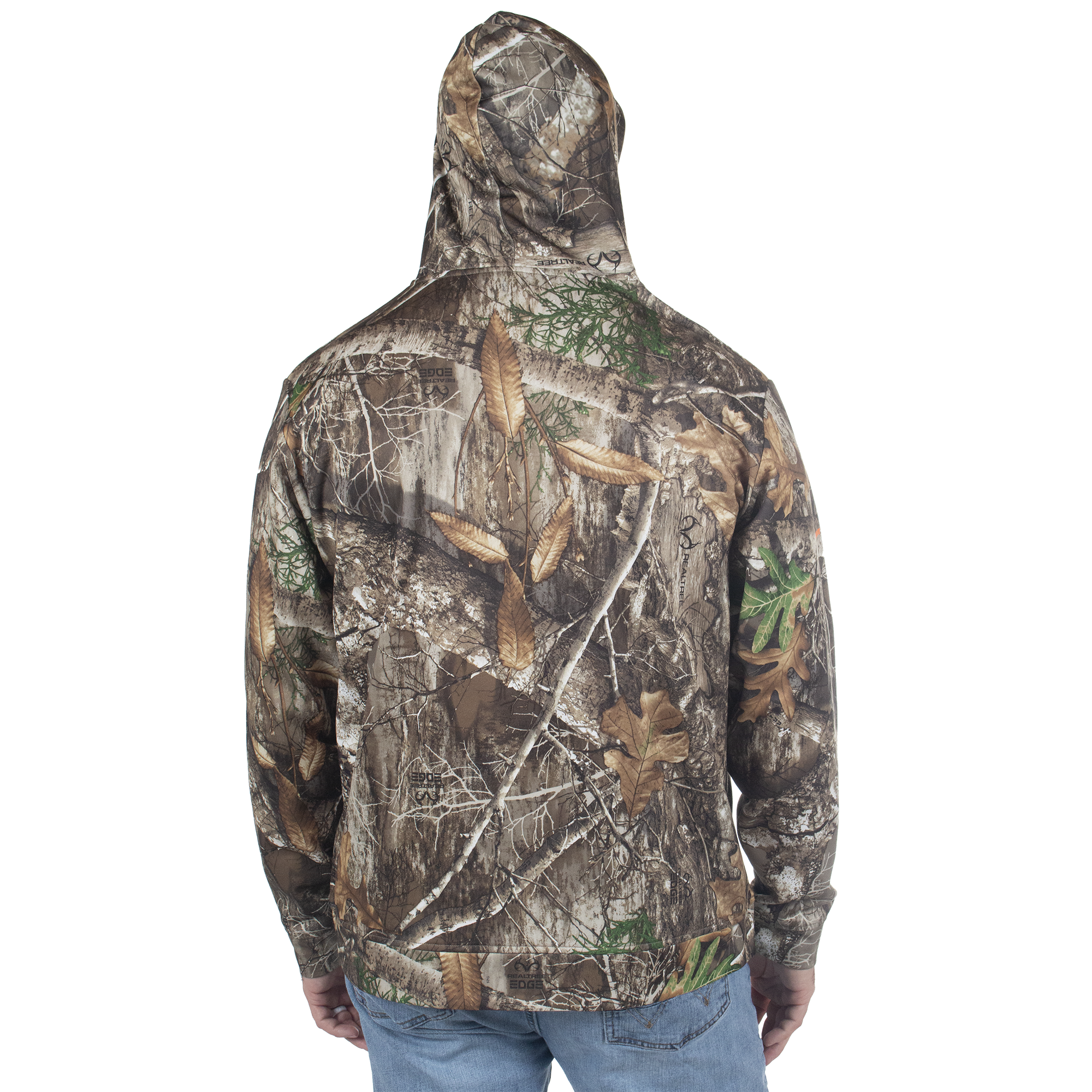 Men's Summit Park Performance Hoodie Back with hood up