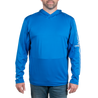 Men's Hooded Performance Layer Marlin Blue Front on model