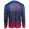 Men's Americana Long Sleeve Performance Tee Back on form view