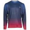Men's Americana Long Sleeve Performance Tee Front on form view