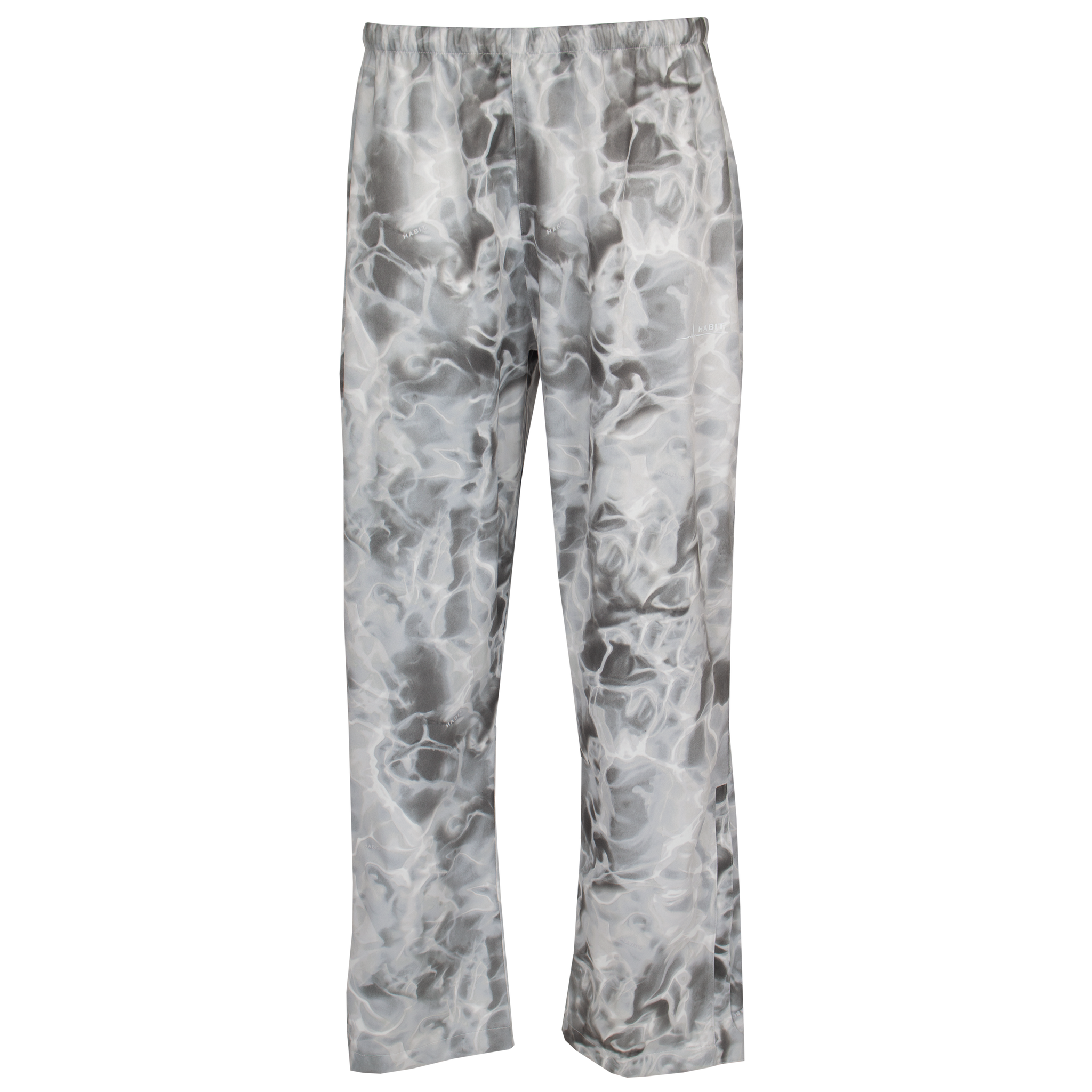Men's Roaring Springs Packable Rain Pant Gray Waves front on form