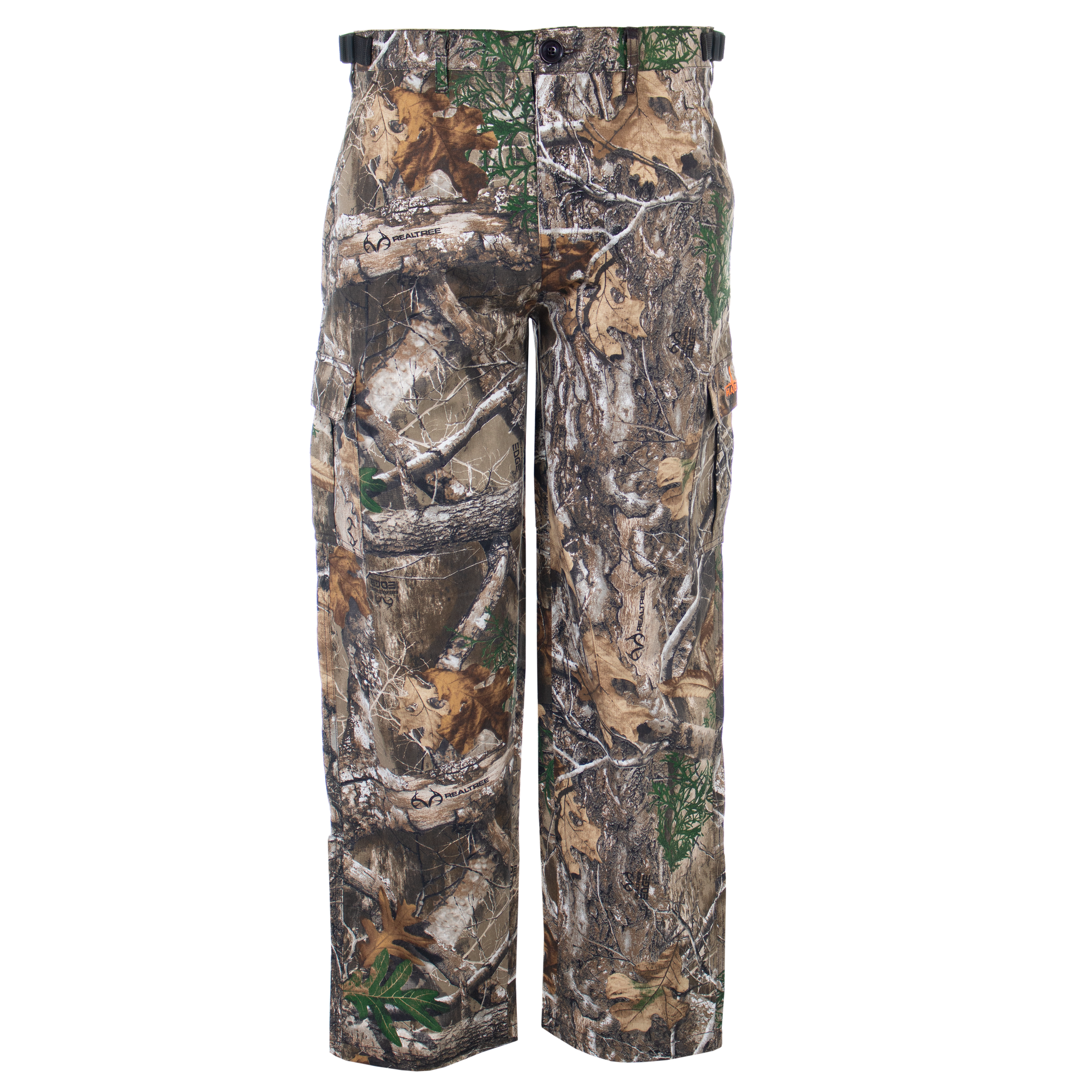 Men's Bear Cave 6 Pocket Pant Realtree Edge Front on form view