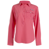 Women’s Trapper Junction Long Sleeve River Shirt Calypso Coral Front