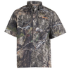 Men's Outfitter Junction Short Sleeve Camo Shirt Mossy Oak DNA front on form