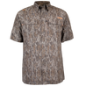 Men's Hatcher Pass Short Sleeve Camo Guide Shirt Mossy Oak New Bottomland Front on form