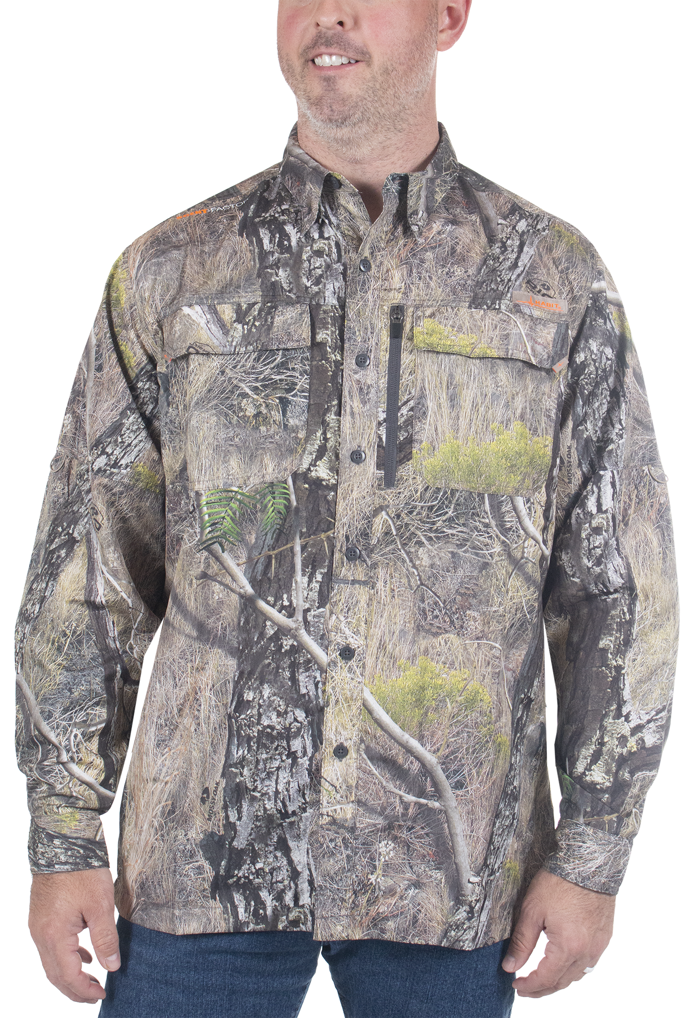 Men's Hatcher Pass Long Sleeve Camo Guide Shirt - Mossy Oak – Habit Outdoors