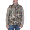 Men's Early Dawn Sherpa Shell Vest Realtree Edge Front on model