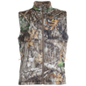 Men's Early Dawn Sherpa Shell Vest Realtree Edge Front on form