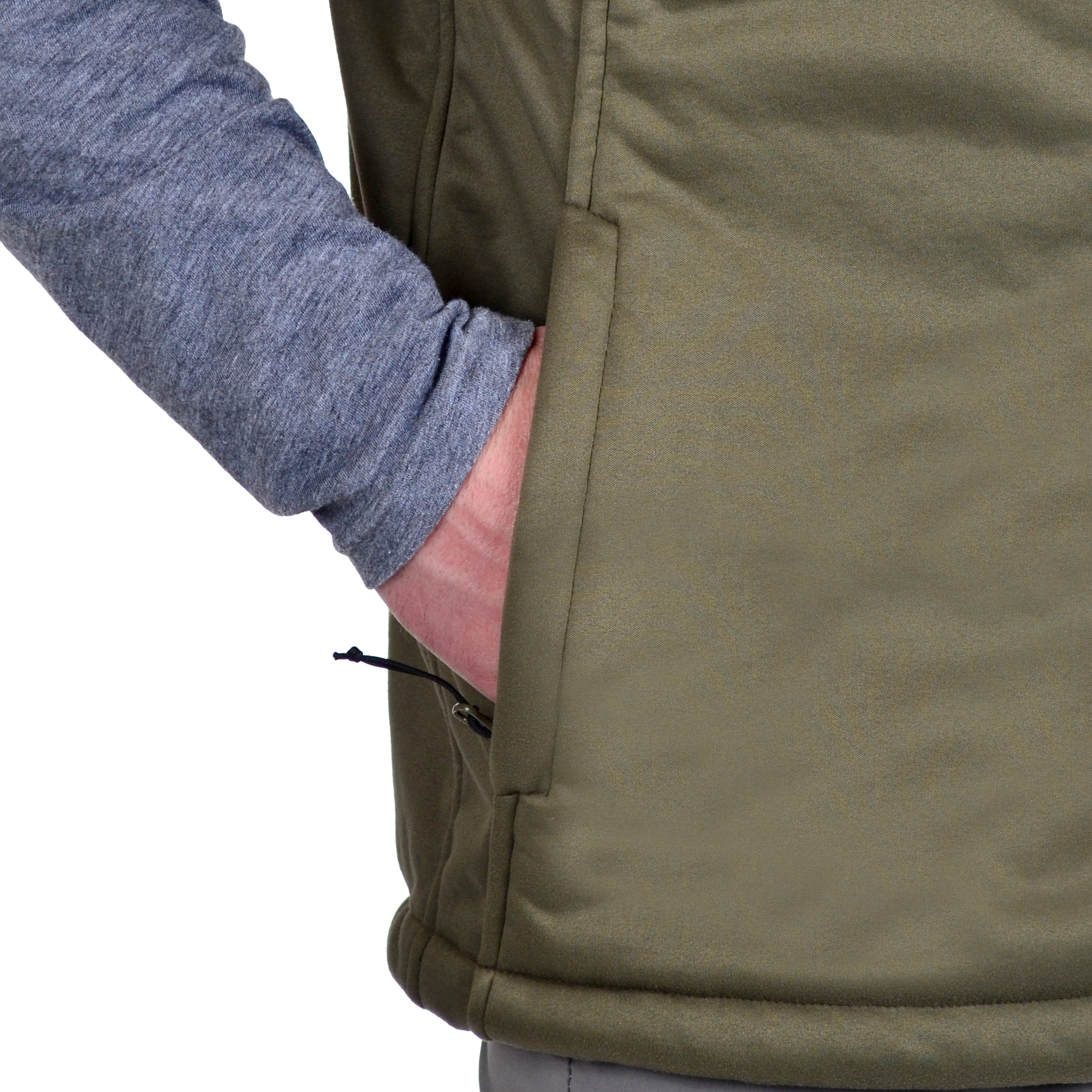 Men's Early Dawn Sherpa Shell Vest hand pocket