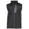 Men's Red Cedar Lake Hybrid Puffer Vest Black front on form