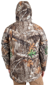 Men's Cedar Branch Insulated Waterproof Parka Realtree Edge back hood up on form view