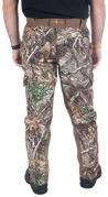 Men's Buck Hollow Waterproof Pants Realtree Edge on model back view