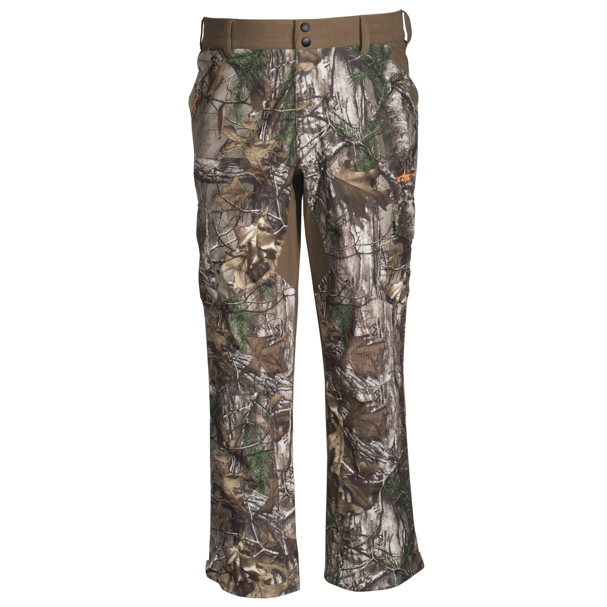 Men's Buck Hollow Waterproof Pants Realtree Edge on form front view